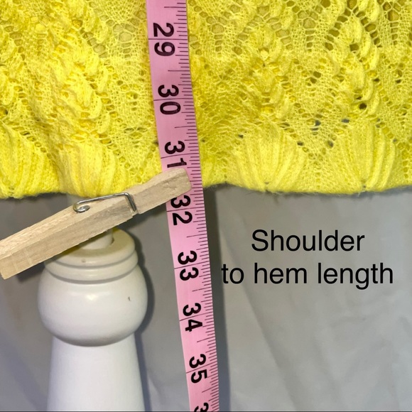 Vintage Go-Go Dress Yellow Knitted Size Medium/6 Winkleman’s Detroit - Picture 8 of 13